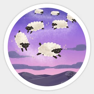 Floating Sheep Sticker